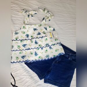 New with tags take top with jean shorts. ENTIRE OUTFIT!